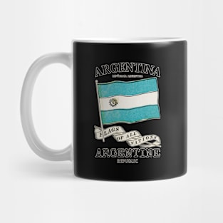 Vintage Flag of Argentina Mug